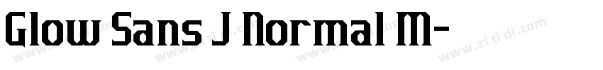 Glow Sans J Normal M字体转换